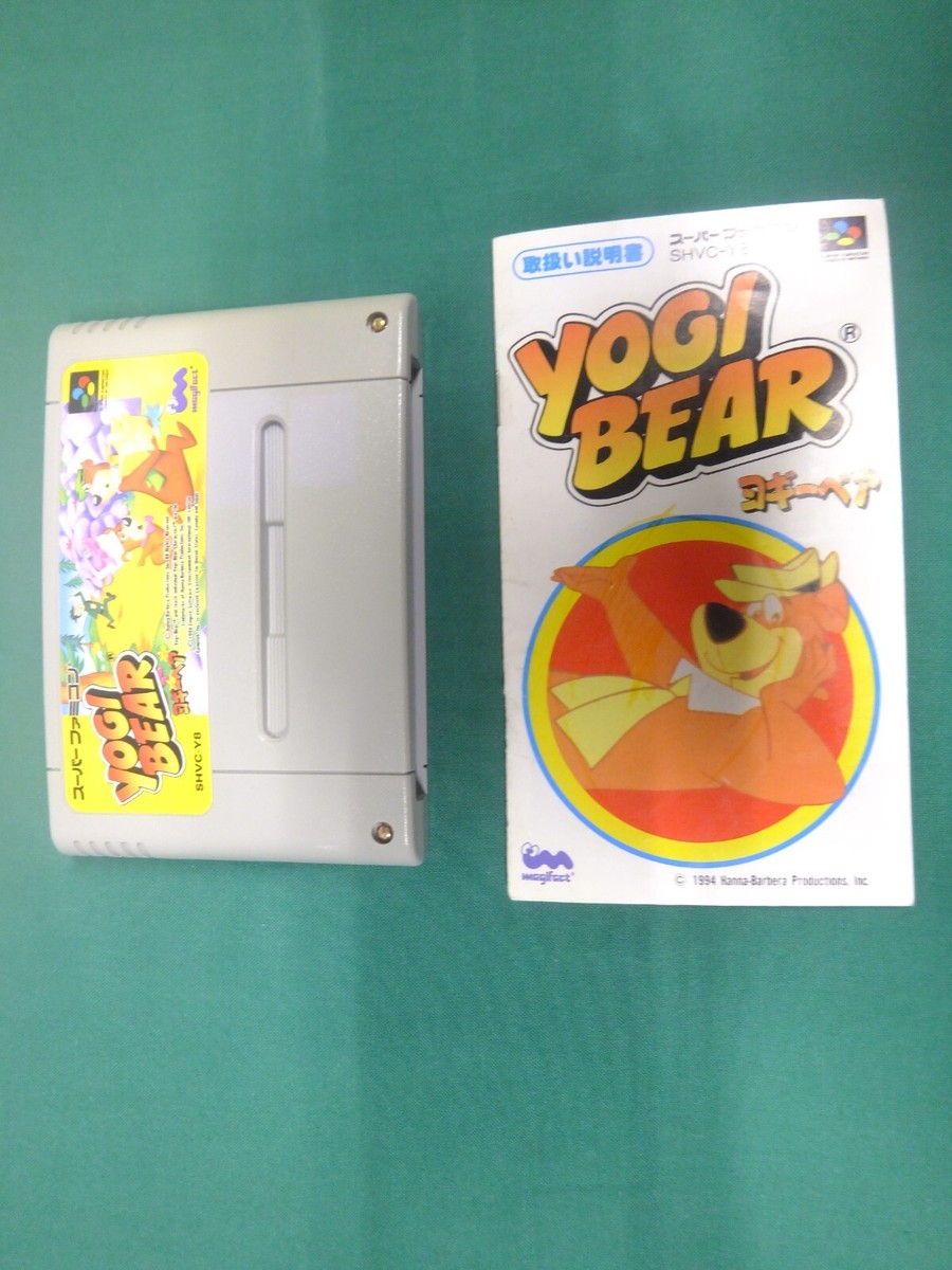 SNES -- YOGI BEAR -- with manual. Super famicom Japan game. 14976