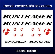 KIT - PEGATINAS - STICKERS - VINILO -LAMINA- PACK- BICICLETA - BIKE - BONTRAGER