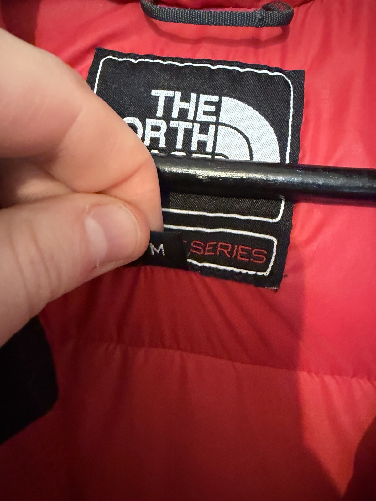 The North Face Summit Series Baltoro 800 Down Puffer Jacket Red Black Medium M image 6
