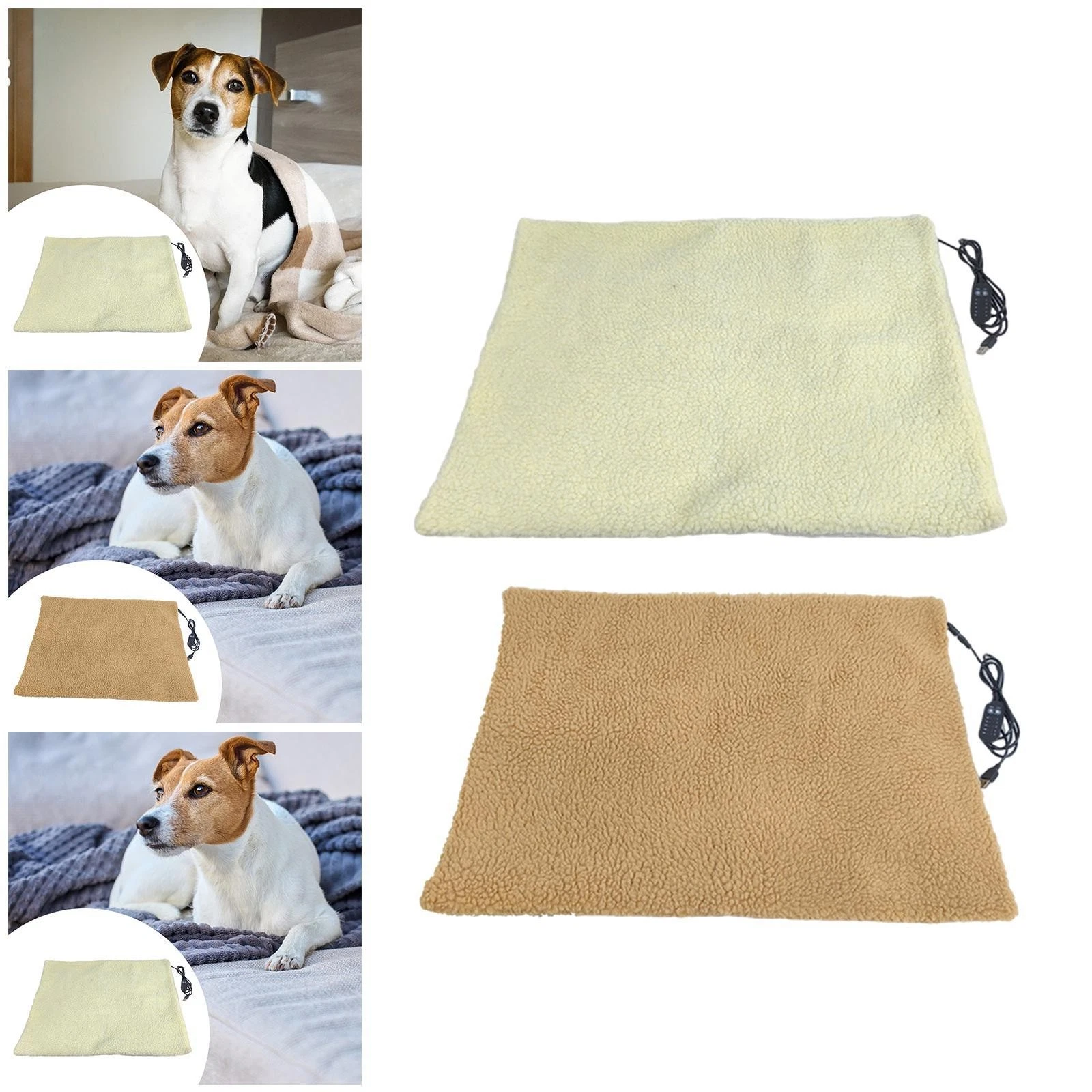 Pet Heating Pad Heated Cat Mat Warm with Timer for Cat Puppy and Kitten Indoor