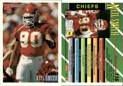 Neil Smith  Lot of 11 Football Cards Kansas City Chiefs   NFL-F784