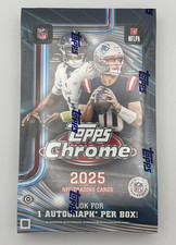 2025 Topps Chrome NFL Football Hobby Box Factory Sealed IN HAND SHIPS FAST