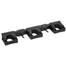 Vikan 10119 Tool Wall Bracket, 16 1/2 In L, Black