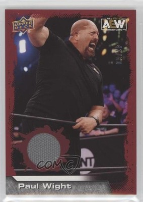2022 Upper Deck AEW All Elite Wrestling Red Mat Relics 41/50 Paul Wight #23 0ss1