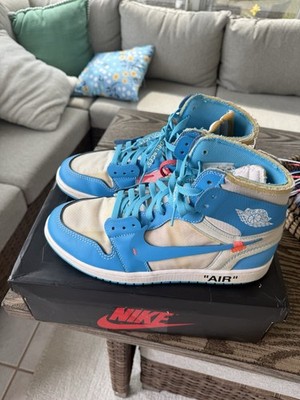 Jordan 1 Retro High Off-White/University Blue, Size 11 Men s (Great Condition )