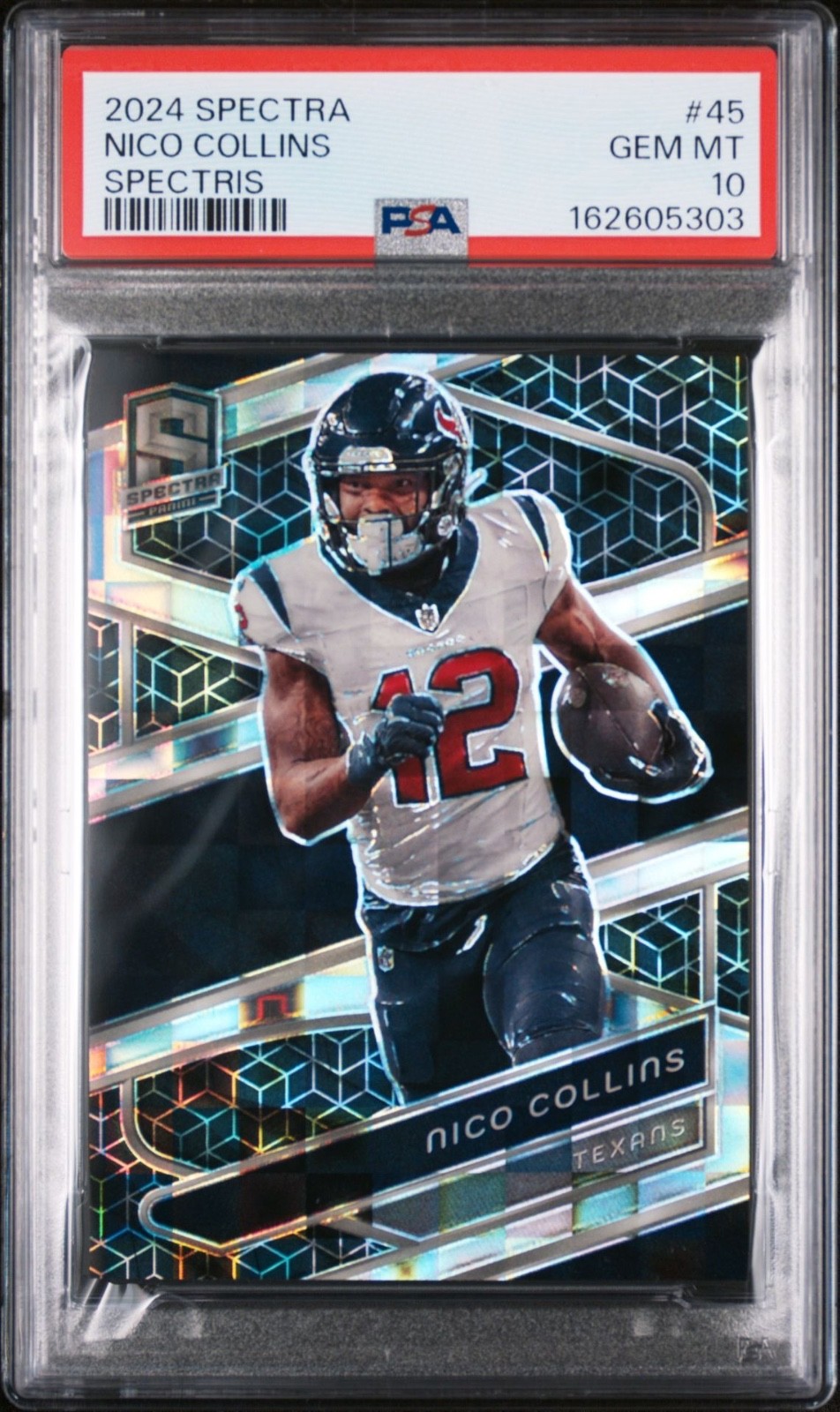 2024 Panini Spectra Nico Collins Spectris /30 #45 PSA 10 Gem