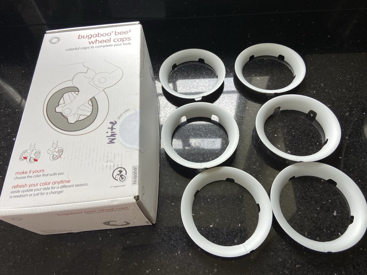 Bugaboo Bee5 White Wheel Caps Never Been Used