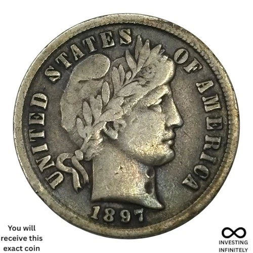 1897 Barber Dime X-1674