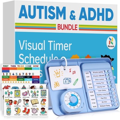 5-in-1 Visual Timer and Schedule Planner for Kids with ADHD & Autism   Lea