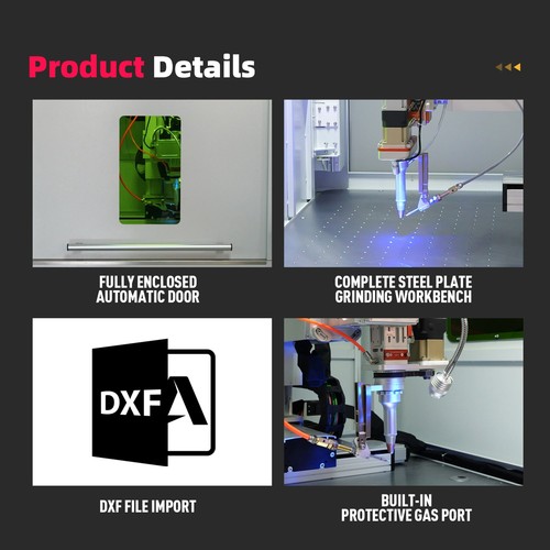 Máquina soldadora láser soldadura en línea totalmente automatizada SFX 1500W con siete ejes - Imagen 11 de 13