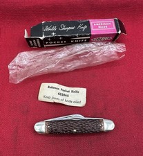 Vintage Robeson 633865 3-Blade Equal End Jack Pocket Knife NOS