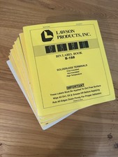 Lawson Products Bin Label Books-lot Of 13 Pins-screws-washers-fittings-
