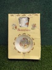 Vintage Royal Doulton Bunnykins 2-piece Set MUG PLATE 1989 New in box