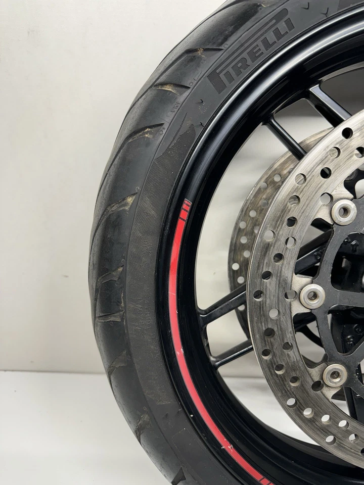 Rotores de aro de roda dianteira 2010-2014 Ducati Multistrada 1200 S 1200S reto bom - Imagem 2 de 4