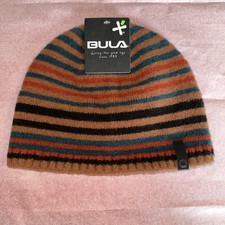 BULA Unisex Logo Wool Blend Thermal Beanie Hat, One Size