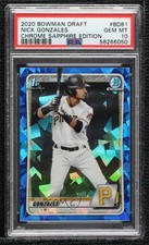 2020 Bowman Chrome Draft Sapphire Nick Gonzales #BD-81 PSA 10 GEM MT z0q