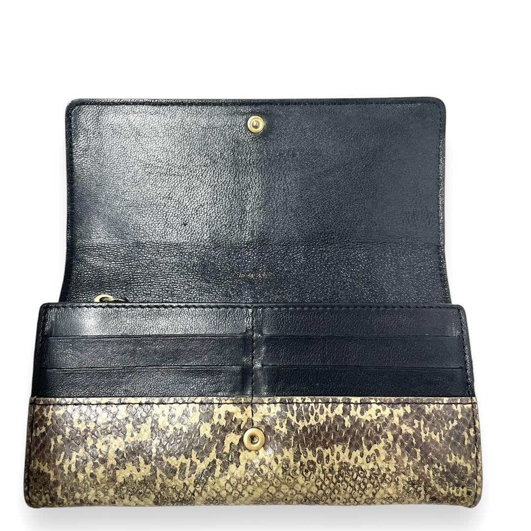 Celine Women Accessories Rare Python Leather Long… - image 7