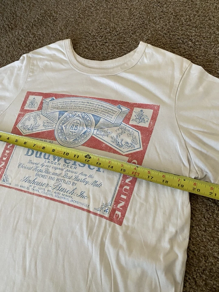 Camiseta Budweiser de Colección Look Logo Clásico Para Mujer Talla XL Beer Brew EE. UU. Foto 4 de 4