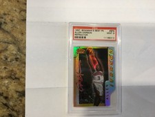 1996 Bowman's Best Allen IVERSON. Refactor  RC PSA 9 Mint HOF Legend Low Pop