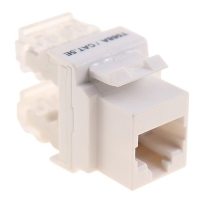ON-Q 364289-01 CATEGORY-5E ANYPORT JACK, RJ45 MJ, CAT5E, WHITE