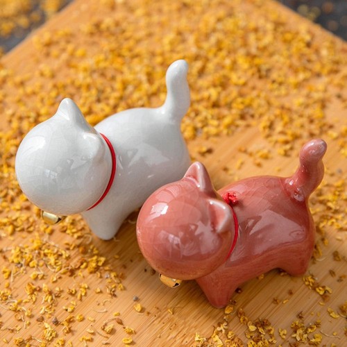 Solid Wooden Puppy Figures Animal Figurines Ornaments Gifts Accessories - Picture 6 of 6