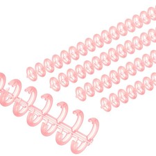 8.5mm 0.3" Spiral Binder Ring,10 Pcs 30 Rings Comb Binding Spines, Red