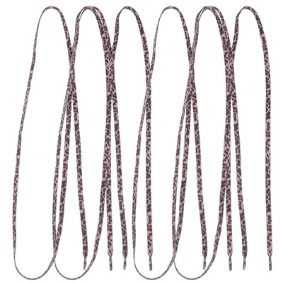 2 Pairs Schuhdekoration Schnürsenkel Mit Leopardenmuster Leomuster Elastische - Bild 1 von 4