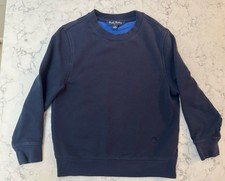Brooks Brothers Child XS Navy Round Neck Fleece Sweatshirt