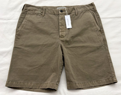 $98 NEW Outerknown Pacific Organic Cotton Chino Shorts Beige Men's Sz. 36!