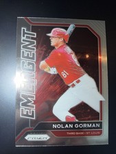 2021 Panini Prizm Baseball Nolan Gorman Emergent #EM11 St Louis Cardinals 