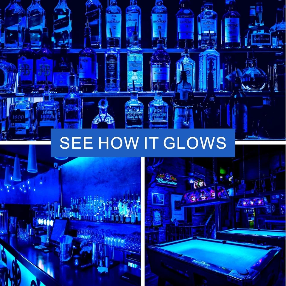 2 Pack A19 LED Blue Light Bulb,9 Watt Blue Lights Equivalent 100 Watt Colored - Image 3 of 4