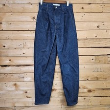 Denim Forum Aritzia The Luanne High Rise Tapered Jeans Indigo Blue 25