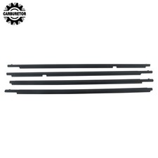 Suit For Highlander 2008-10 2011 Window Weatherstrip Black 4pc Sweep Belt Outer Suit For Highlander 2008-10 2011 Window Weatherstrip Black 4pc Sweep Belt Outer