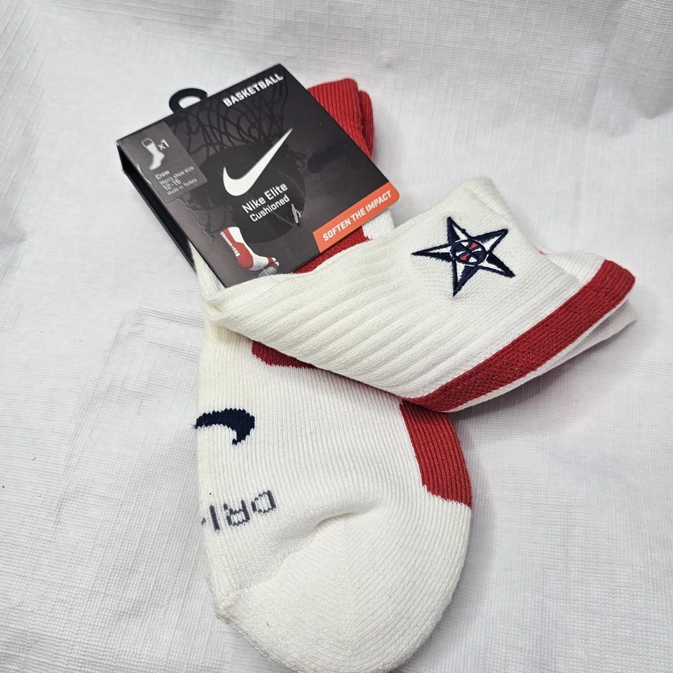 Hombre Nike Elite Baloncesto Calcetín Equipo EE. UU. Talla L Rojo SX4667-161 Juegos Olímpicos DS 2011 Foto 2 de 3
