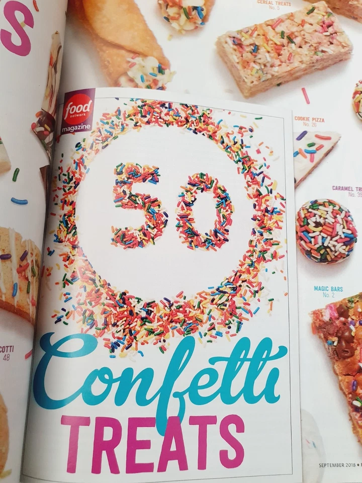 Food Network Magazine September, 2018 - Cook Like A Star! - 50 Confetti Treats - Image 3 of 3