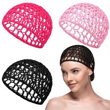 Elastic Mesh Crochet Hair Nets Hair Caps Snood Har for Sleeping