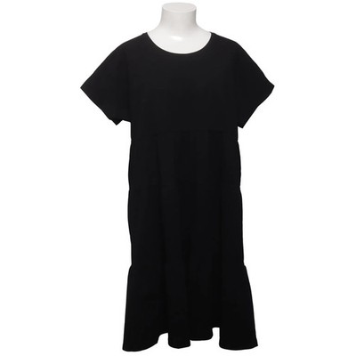 Frogbox, Kleid, Größe: 46, Schwarz, Baumwolle/Elasthan, Print, Damen #xNJ