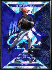 Kevin McGonigle 2025 Panini Crusade Blue Cracked Ice #4 Detroit Tigers NM+ PF FS