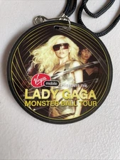Rare Lady Gaga Monster Ball Tour VIP Lanyard Merch Excellent Condition