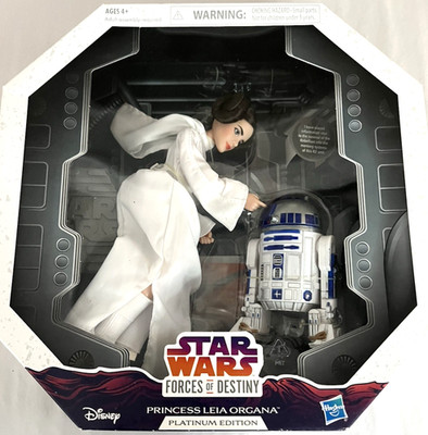 STAR WARS Forces of Destiny PRINCESS LEIA Doll & R2-D2vTwo Figure Set Hasbro NEW