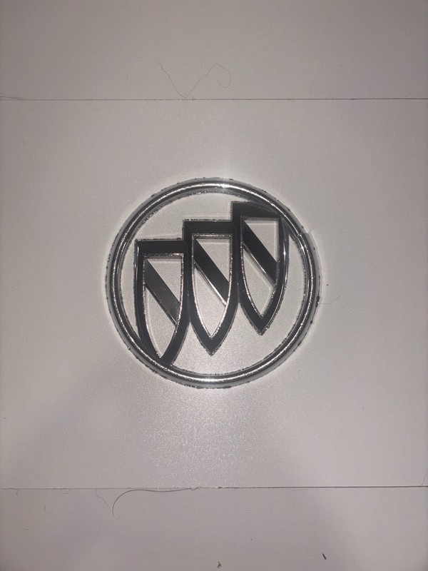 Buick Chrome Silver Tri-Shield Logo Hood Ornament Emblem Vintage