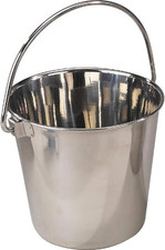 Proselect Heavy Duty Stainless Steel Pails Durable Pails for Kennels and Farms