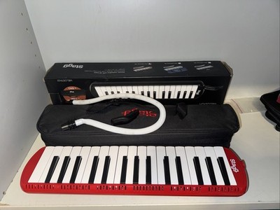 Stagg MELOSTAR62 RD Kunststoff Melodica mit 32 Tasten und Tasche