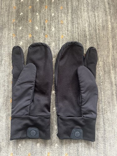 Saucony black running gloves, unisex, large, extra large 