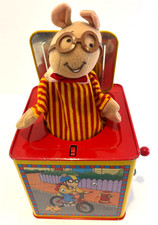VTG 1998 Arthur Jack-In-The-Box Schylling Toy Marc Brown Cartoon Music PBS WORKS