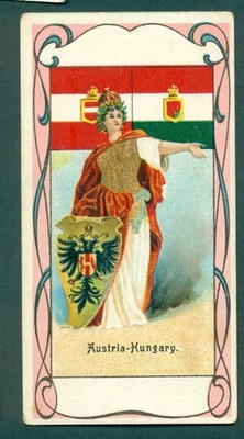 HENDERSON'S - FLAGS & COSTUMES OF ALL NATIONS no.89  AUSTRIA-HUNGARY