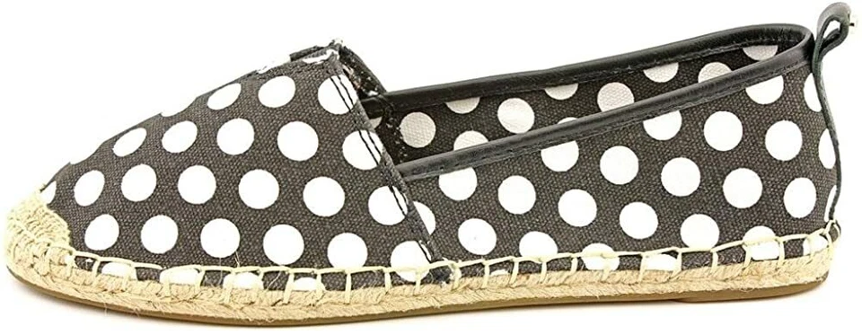 Michael Kors Women's Meg Slip on Flats Canvas Shoes Polka Dot Black, Size: 9.5 M - Image 2 of 4