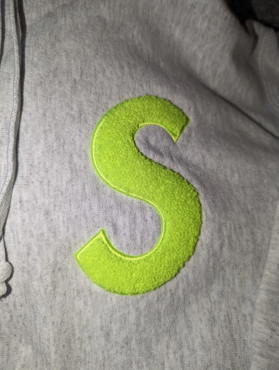 Supreme S Logo Hooded Sweatshirt Ash Grey FW19 Size M | eBay