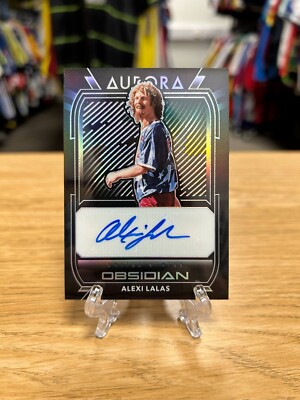 Alexi Lalas Aurora 2020 Panini Obsidian Auto 2/20 USA