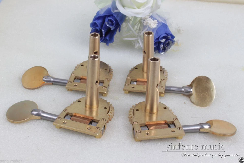 Nuevo afinador de cuerda de rueda grande con clavija de contrabajo vertical cuerpo de metal de latón 3/4 4/4 Foto 2 de 4